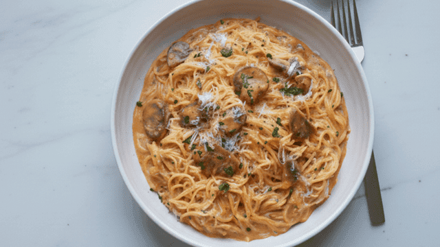 Mushroom marsala capellini-1