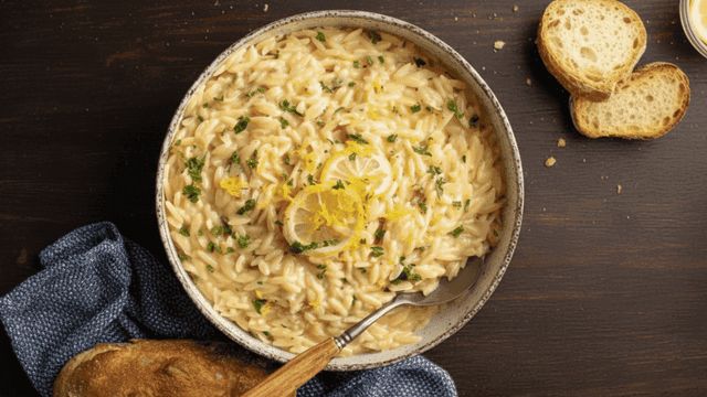 One pot lemon orzo pasta-1