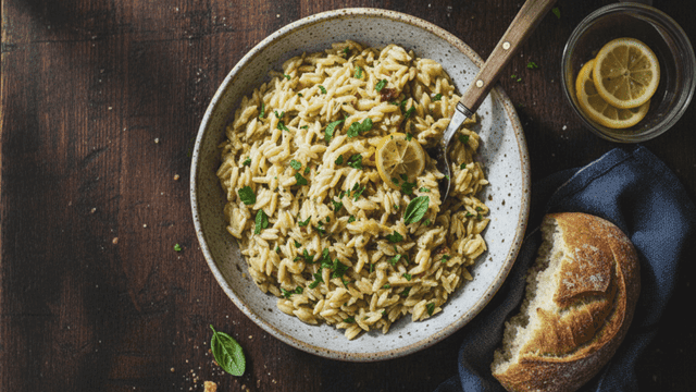 One pot lemon orzo pasta-2